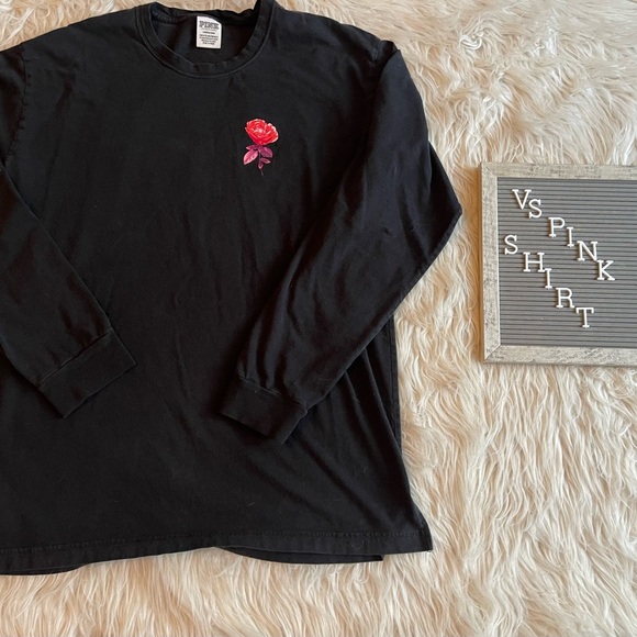 Women’s Long Sleeve VS PINK Shirt Size Large - Picture 1 of 3